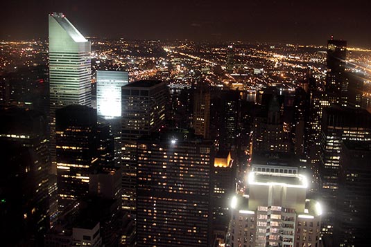 View from Rockefeller Center, New York City, New York, USA