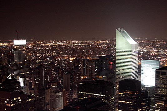 View from Rockefeller Center, New York City, New York, USA
