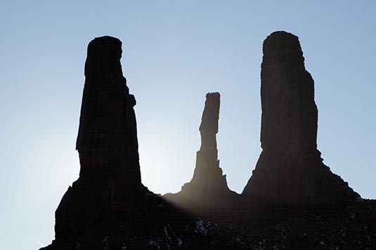 Three Sisters, Monument Valley, Utah, USA