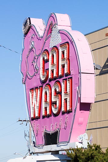 The Famous Car Wash Sign, Seattle, Washington, USA