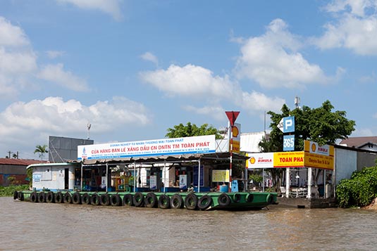 Fuel Station, Mekong River, Can Tho, Vietnam